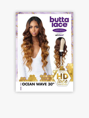 Butta Lace (HD Lace Wig) - Human Hair Blend Ocean Wave 30"