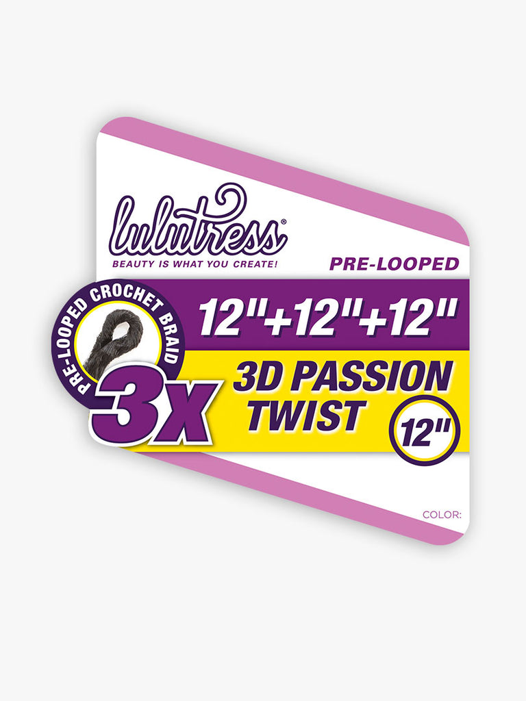 LULUTRESS 3X 3D PASSION TWIST 12"