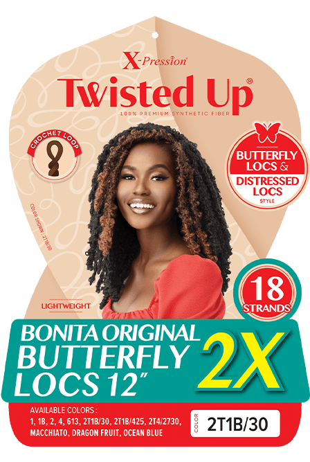 Outre Xpression Twisted Up Bonita Original Butterfly Locks 12"2x