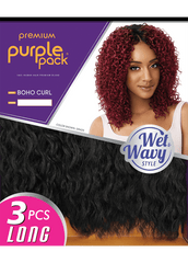 Purple Pack, Long Series Boho Curl, 3pc