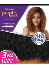 Purple Pack, Long Series French Curl, 3pc